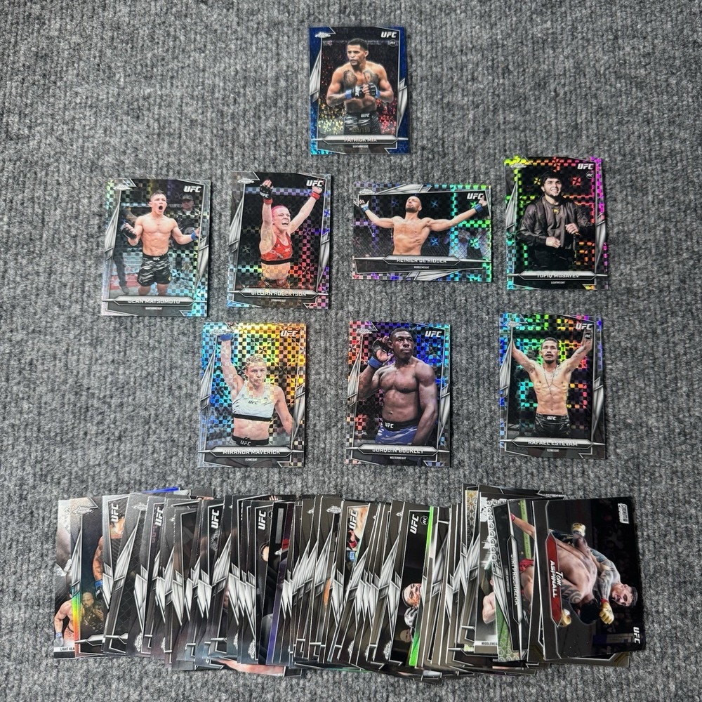 2026 Topps UFC Numbered /150,Refractors, Base, Rookie Lot 90+ Bulk Lot